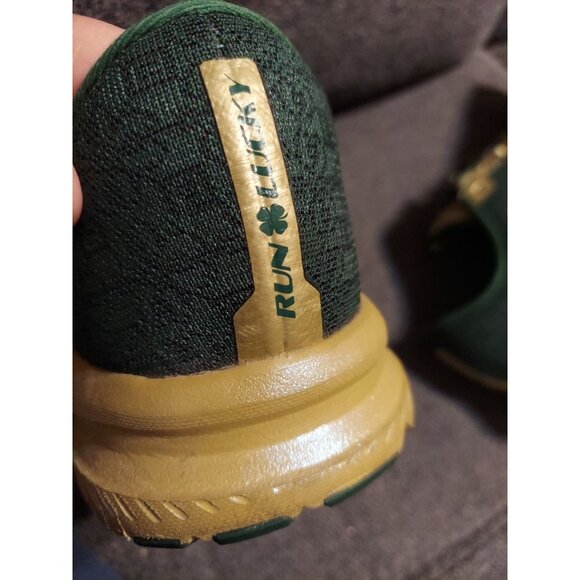 Size 12 - Brooks Launch 7 Run Lucky W Running Walking Shoes Green Gold - Picture 11 of 12